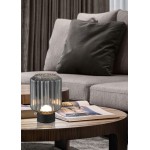 Lord - Rechargeable Matt Brass LED Table Lamp with Smoked Glass Lord - Rechargeable Matt Brass LED Table Lamp with Smoked Glass
