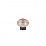 Earl - Rechargeable Matt Black LED Table Lamp with Amber Glass Earl - Rechargeable Matt Black LED Table Lamp with Amber Glass