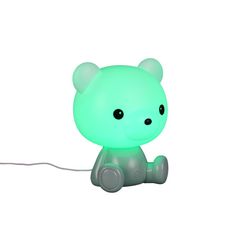 Trio-R57991115 - Cutie - Green Teddy Bear RGB Table Lamp
