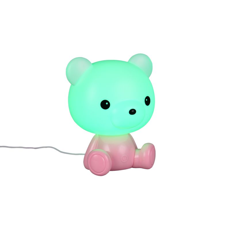 Trio-R57991193 - Cutie - Pink Teddy Bear RGB Table Lamp