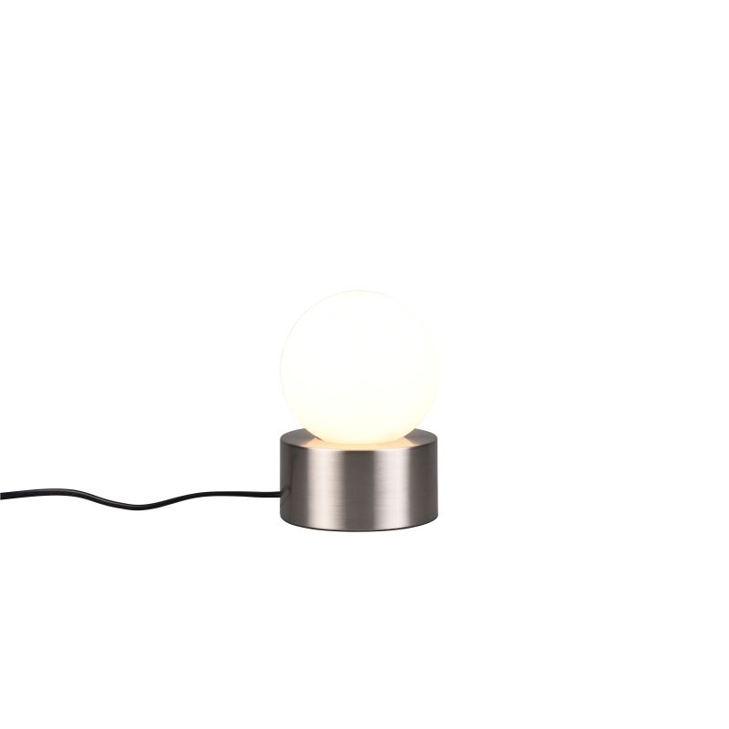 - Countess - Matt Nickel Table Lamp with White Glass Trio-R59051007 - Countess - Matt Nickel Table Lamp with White Glass