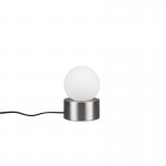 Countess - Matt Nickel Table Lamp with White Glass Countess - Matt Nickel Table Lamp with White Glass