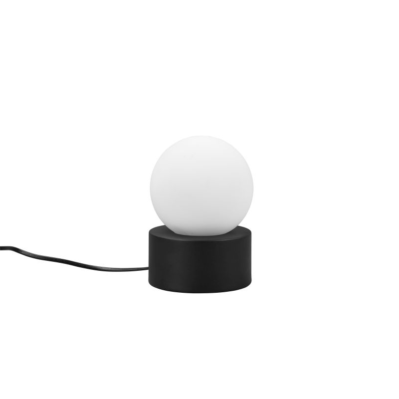 - Countess - Matt Black Table Lamp with White Glass Trio-R59051032 - Countess - Matt Black Table Lamp with White Glass