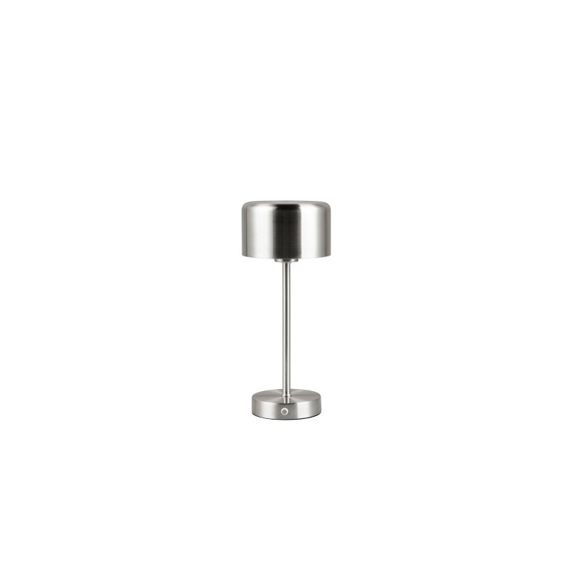 - Jeff - Rechargeable Matt Nickel LED Table Lamp with USB Trio-R59151107 - Jeff - Rechargeable Matt Nickel LED Table Lamp with USB