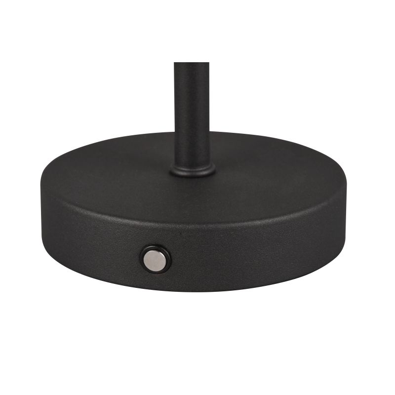Trio-R59151132 - Jeff - Rechargeable Matt Black LED Table Lamp with USB