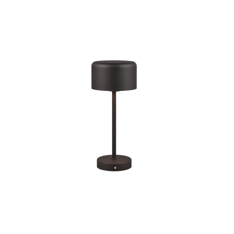 Trio-R59151132 - Jeff - Rechargeable Matt Black LED Table Lamp with USB