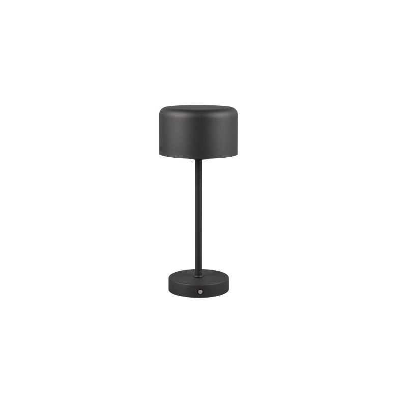 Trio-R59151132 - Jeff - Rechargeable Matt Black LED Table Lamp with USB