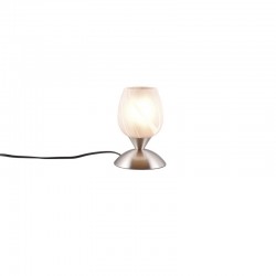 Cup II - Matt Nickel Table Lamp with White Marble Glass Cup II - Matt Nickel Table Lamp with White Marble Glass