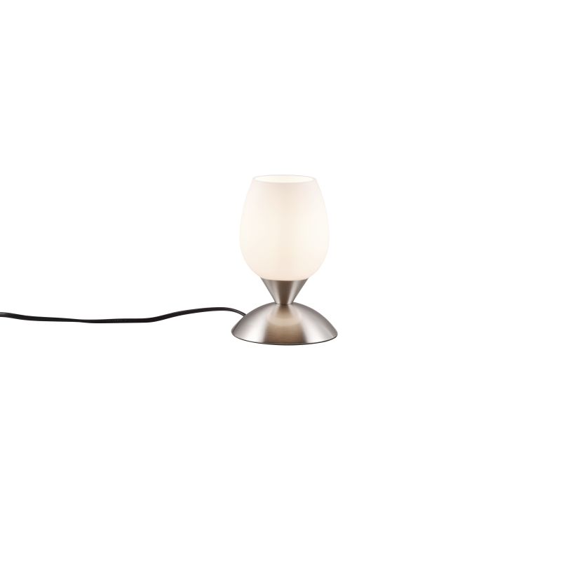 - Cup II - Matt Nickel Table Lamp with White Glass Trio-R59441007 - Cup II - Matt Nickel Table Lamp with White Glass