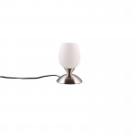 Cup II - Matt Nickel Table Lamp with White Glass Cup II - Matt Nickel Table Lamp with White Glass