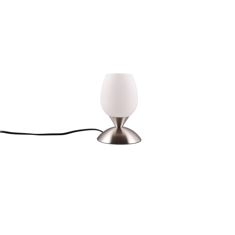 - Cup II - Matt Nickel Table Lamp with White Glass Trio-R59441007 - Cup II - Matt Nickel Table Lamp with White Glass