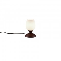 Cup II - Rusty Table Lamp with White Glass Cup II - Rusty Table Lamp with White Glass