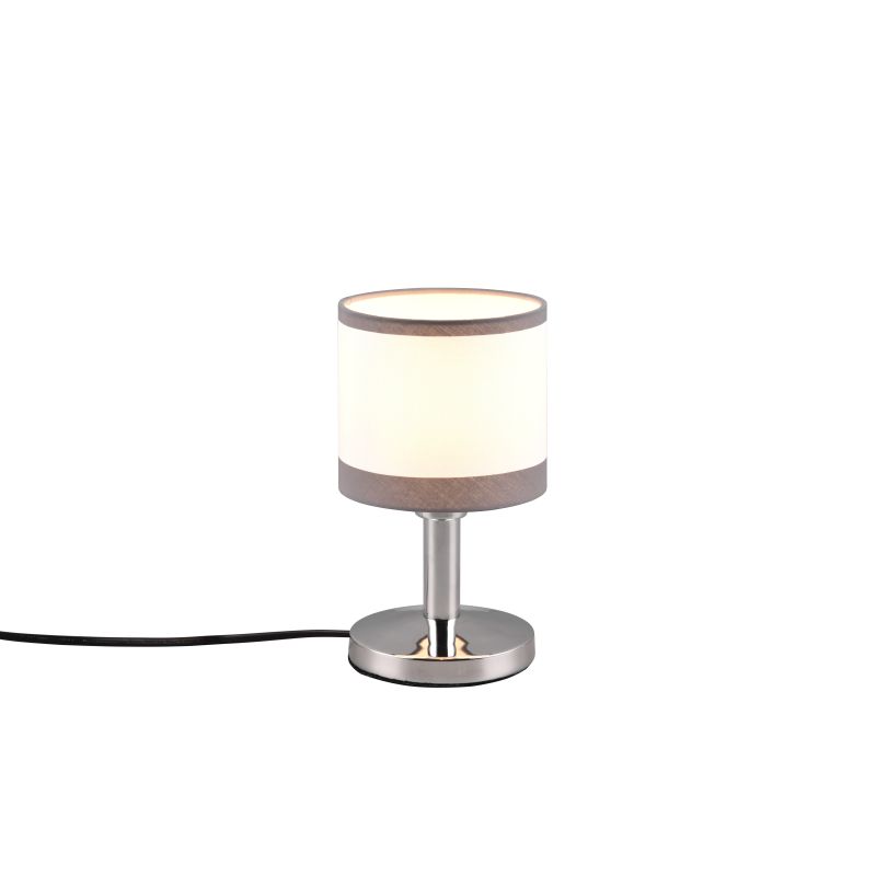 - Davos - Chrome Table Lamp with White Shade Trio-R59551006 - Davos - Chrome Table Lamp with White Shade