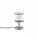 Davos - Chrome Table Lamp with White Shade Davos - Chrome Table Lamp with White Shade