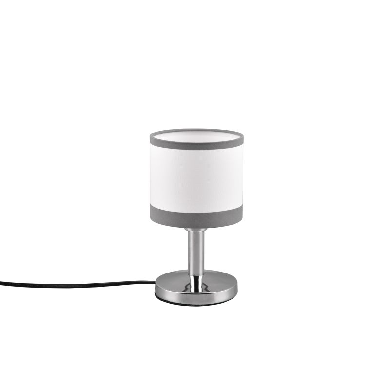 - Davos - Chrome Table Lamp with White Shade Trio-R59551006 - Davos - Chrome Table Lamp with White Shade