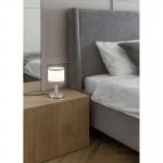 Davos - Chrome Table Lamp with White Shade Davos - Chrome Table Lamp with White Shade