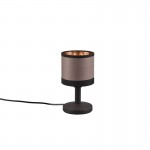 Davos - Black Table Lamp with Taupe Shade Davos - Black Table Lamp with Taupe Shade