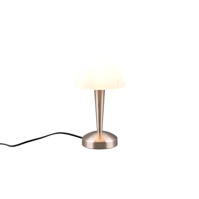 - Canaria - Matt Nickel Touch Table Lamp with White Glass Trio-R59561107 - Canaria - Matt Nickel Touch Table Lamp with White Glass