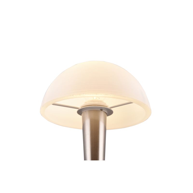 - Canaria - Matt Nickel Touch Table Lamp with White Glass Trio-R59561107 - Canaria - Matt Nickel Touch Table Lamp with White Glass