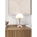 Canaria - Matt Nickel Touch Table Lamp with White Glass Canaria - Matt Nickel Touch Table Lamp with White Glass