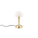 Trio-R59561108 - Canaria - Matt Brass Touch Table Lamp with White Glass