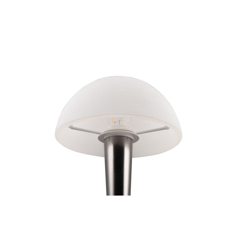 - Canaria - Black Chrome Touch Table Lamp with White Glass Trio-R59561120 - Canaria - Black Chrome Touch Table Lamp with White Glass