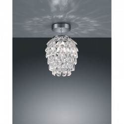 Petty - Chrome Ceiling Lamp with Clear Acrylic Petty - Chrome Ceiling Lamp with Clear Acrylic