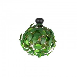 Leavy - Matt Black Ceiling Lamp with Green Leaves Leavy - Matt Black Ceiling Lamp with Green Leaves