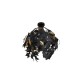 - Leavy - Matt Black Ceiling Lamp with Black & Gold Leaves Trio-R60461032 - Leavy - Matt Black Ceiling Lamp with Black & Gold Leaves