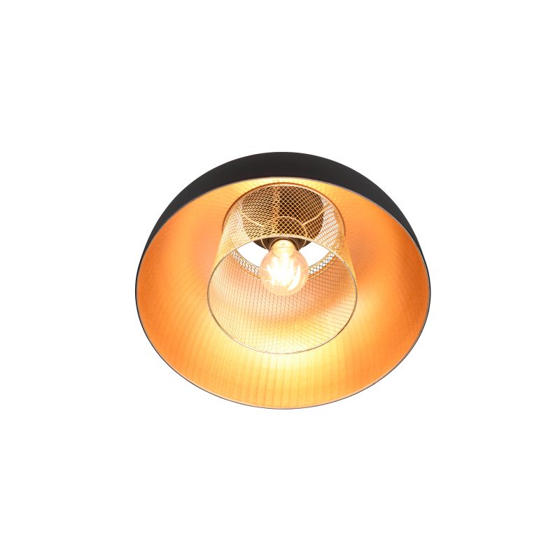 - Punch - Black & Gold Ceiling Lamp Trio-R60811032 - Punch - Black & Gold Ceiling Lamp