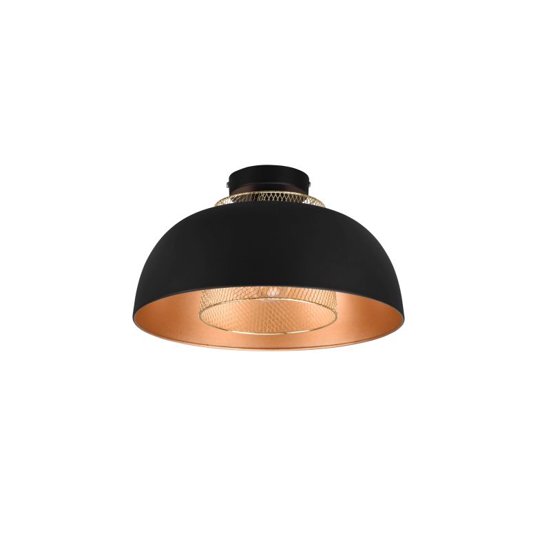- Punch - Black & Gold Ceiling Lamp Trio-R60811032 - Punch - Black & Gold Ceiling Lamp