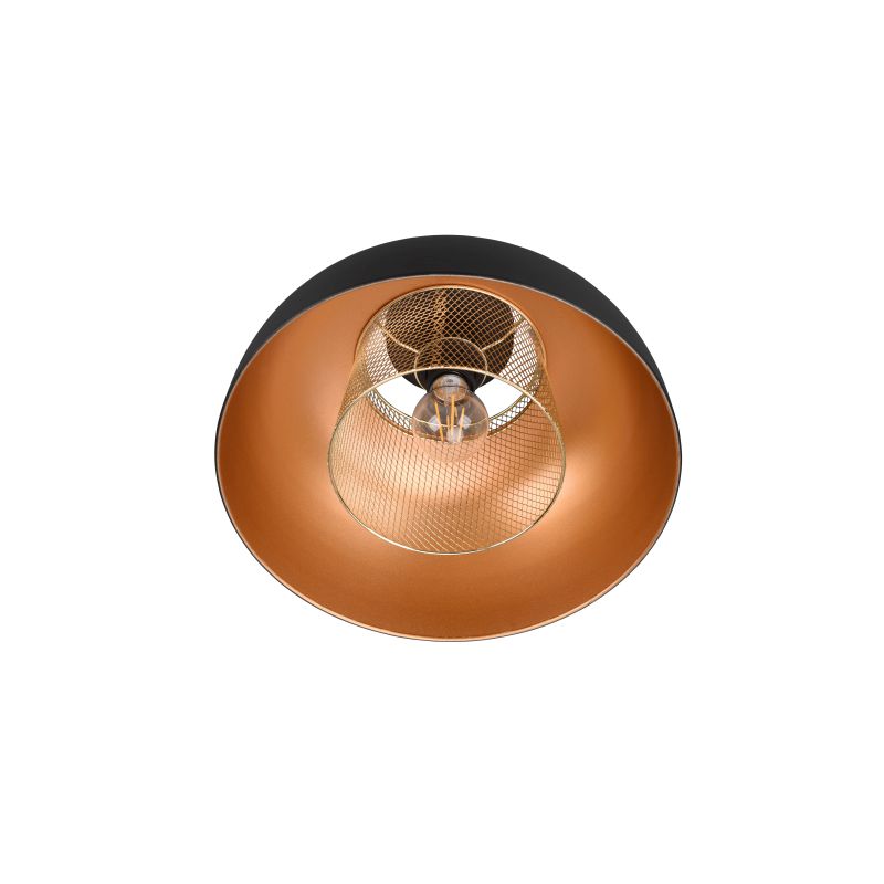 - Punch - Black & Gold Ceiling Lamp Trio-R60811032 - Punch - Black & Gold Ceiling Lamp