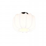 Madeline - Matt Black Semi-Flush with White Fabric Shade ∅ 25 cm Madeline - Matt Black Semi-Flush with White Fabric Shade ∅ 25 cm