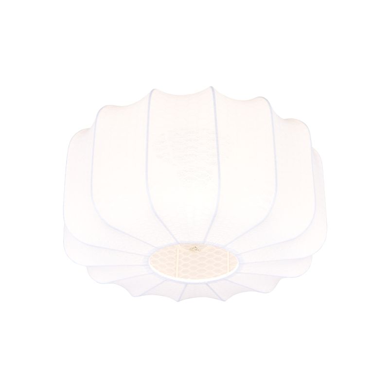 - Madeline - Matt Black Semi-Flush with White Fabric Shade ∅ 40 cm Trio-R61971901 - Madeline - Matt Black Semi-Flush with White Fabric Shade ∅ 40 cm