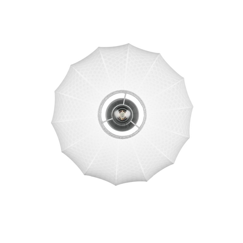 - Madeline - Matt Black Semi-Flush with White Fabric Shade ∅ 40 cm Trio-R61971901 - Madeline - Matt Black Semi-Flush with White Fabric Shade ∅ 40 cm