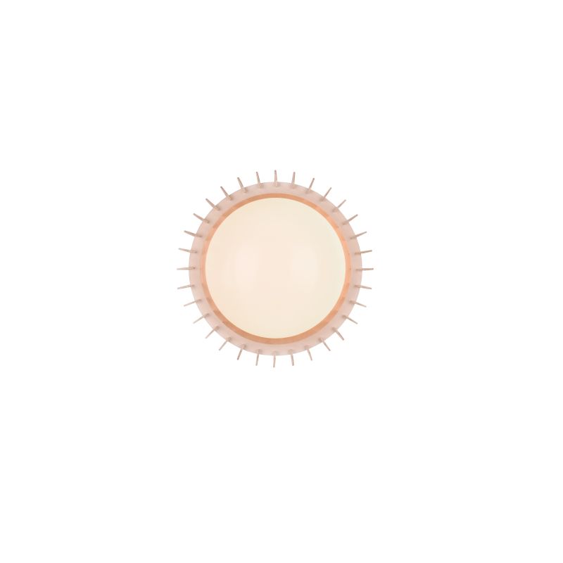 - Monte - Natural Wooden LED Flush with White Diffuser Trio-R62171130 - Monte - Natural Wooden LED Flush with White Diffuser