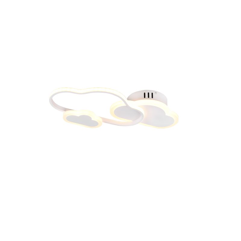 Trio-R62263131 - Cloudy - White RGBW Wall Lamp with Remote Control