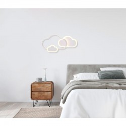 Cloudy - White RGBW Wall Lamp with Remote Control Cloudy - White RGBW Wall Lamp with Remote Control
