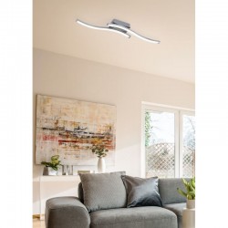 Route - Matt Nickel 2 Light LED Ceiling Lamp 3000K