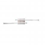 Route - Matt Nickel 2 Light LED Ceiling Lamp 4000K Route - Matt Nickel 2 Light LED Ceiling Lamp 4000K