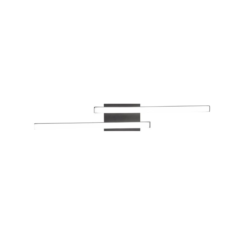 Ceiling Lights - Route - Matt Black 2 Light LED Ceiling Lamp 4000K Trio-R62472432 - Route - Matt Black 2 Light LED Ceiling Lamp 4000K