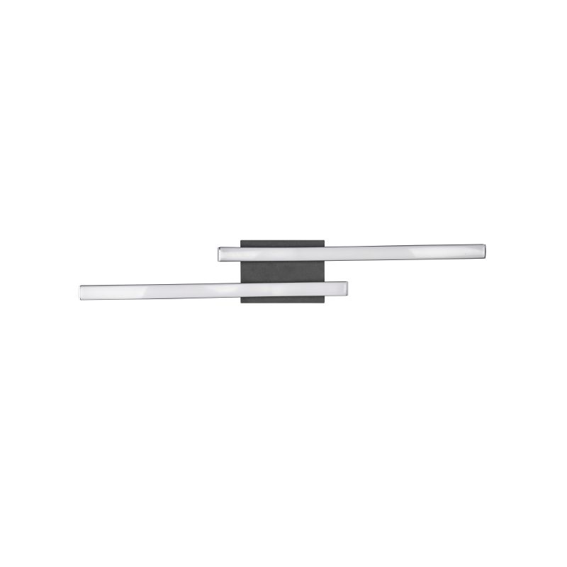 Ceiling Lights - Route - Matt Black 2 Light LED Ceiling Lamp 4000K Trio-R62472432 - Route - Matt Black 2 Light LED Ceiling Lamp 4000K
