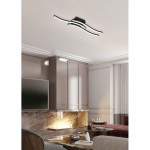 Route - Matt Black 3 Light LED Ceiling Lamp 3000K Route - Matt Black 3 Light LED Ceiling Lamp 3000K