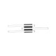 - Route - Matt Black 3 Light LED Ceiling Lamp 4000K Trio-R62473432 - Route - Matt Black 3 Light LED Ceiling Lamp 4000K