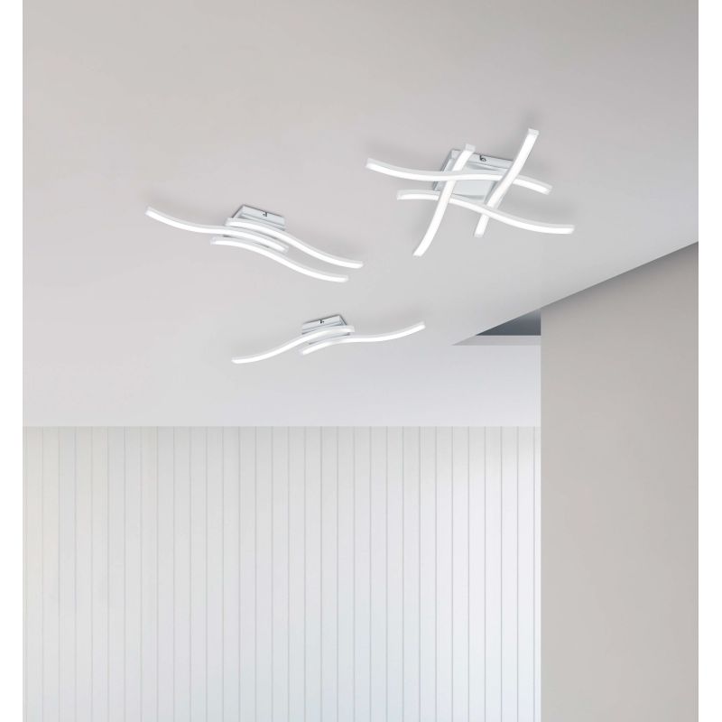 - Route - Matt White 4 Light LED Ceiling Lamp 4000K Trio-R62474131 - Route - Matt White 4 Light LED Ceiling Lamp 4000K