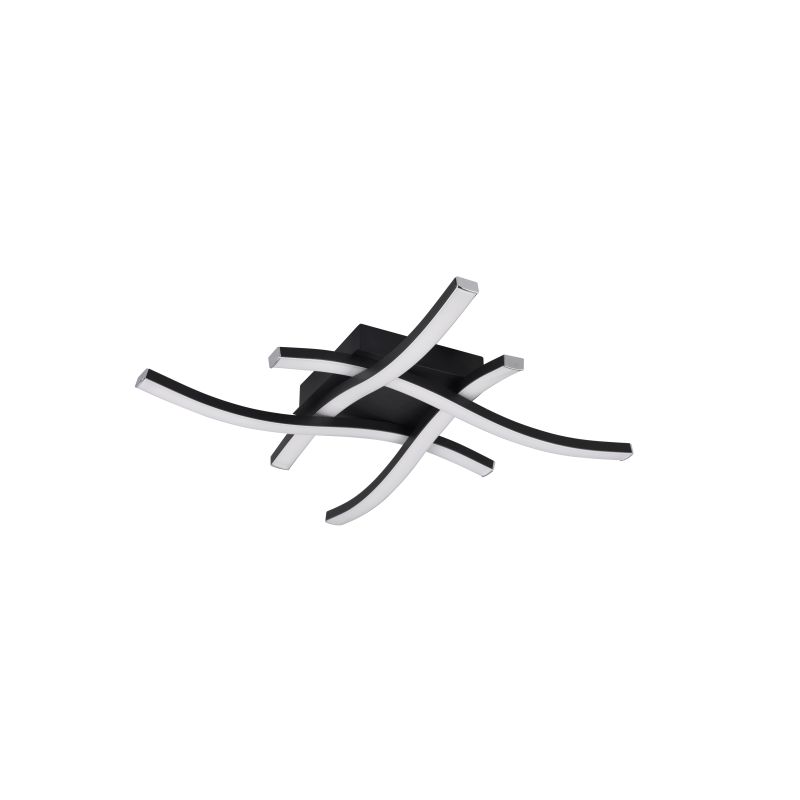 - Route - Matt Black 4 Light LED Ceiling Lamp 4000K Trio-R62474432 - Route - Matt Black 4 Light LED Ceiling Lamp 4000K