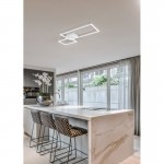 Padella - Matt White 2 Light Flush 4000K Padella - Matt White 2 Light Flush 4000K