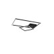 Ceiling Lights - Padella - Matt Black 2 Light Flush 3000K Trio-R62642132 - Padella - Matt Black 2 Light Flush 3000K