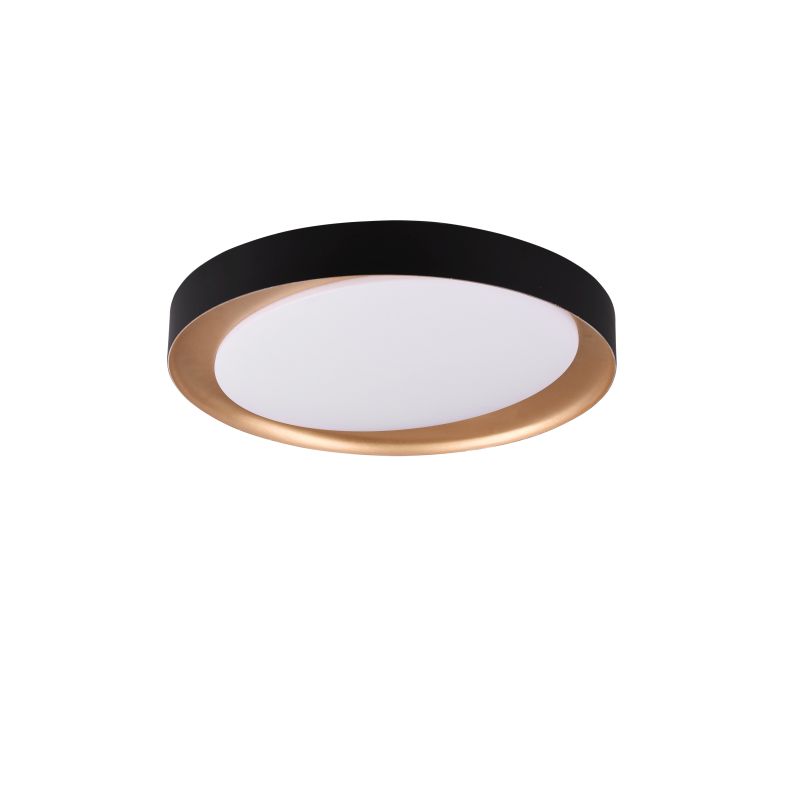 Ceiling Lights - Zeta - Black & Gold CCT Ceiling Lamp with Remote Control Ø 48.5 cm Trio-R62712402 - Zeta - Black & Gold CCT Ceiling Lamp with Remote Control Ø 48.5 cm