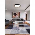 Zeta - Black & Gold CCT Ceiling Lamp with Remote Control Ø 48.5 cm